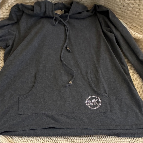 Michael Kors Tops - Gray Michael Kors Hoodie women’s 1X with Front Pocket